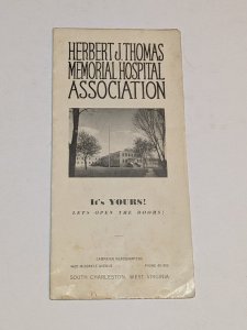 1946 Thomas Memorial Hospital Association Brochure South Charleston WV