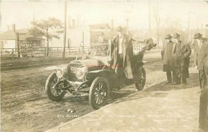 IN, Bloomington, Illinois, Billy Sunday arriving, Jordan Realtor Sign, RPPC