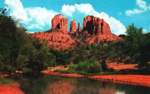 Vintage Postcard Red Rock Crossing Shallow Water Oak Creek Canyon Sedona Arizona