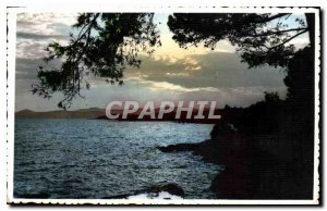 Old Postcard The French Riviera Sunset