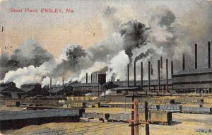 Ensley Alabama Steel Plant Vintage Postcard AA28129