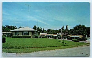 AUBURN, NE Nebraska~ Roadside PALMER HOUSE MOTEL Nemaha County c1950s Postcard