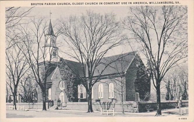 Virginia Williamsburg Bruton Parish Church Oldest Church In Constant Use In A...