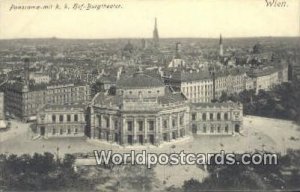 K K Hot Burgtheater Wien Vienna Austria Postcard