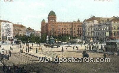 Alexander Platz Berlin Germany Unused 