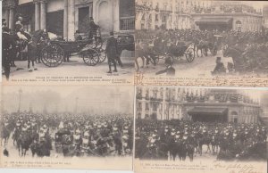 ITALY ROYALTY King visit Paris 40 Vintage Postcards (L5391) 