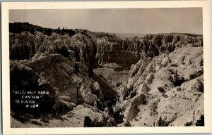 RPPC Hell's Half Acre Canyon WY Vintage Postcard D30