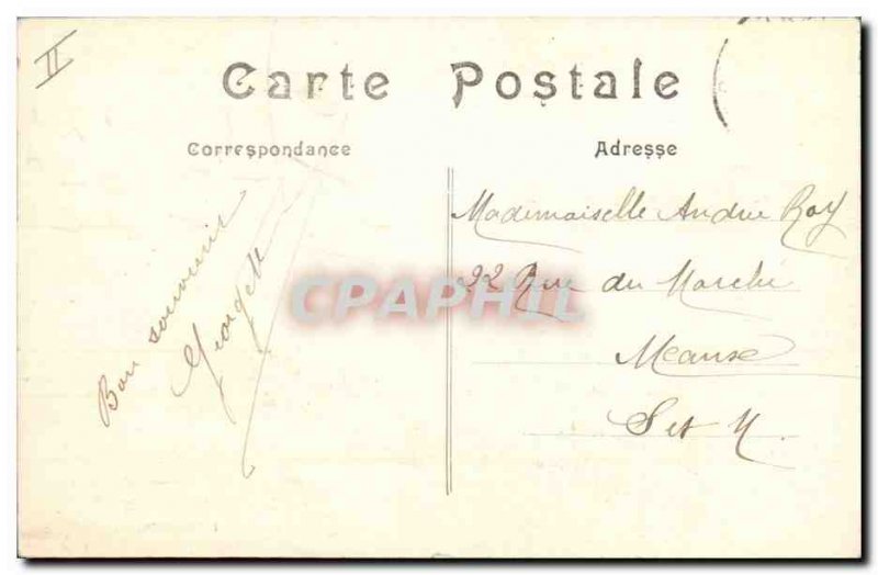 Postcard Old fishing boat Treport fishing boat returning to port