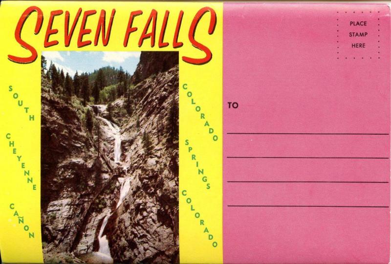 Folder -  Colorado, Colorado Springs, Seven Falls (12 views + covers)  