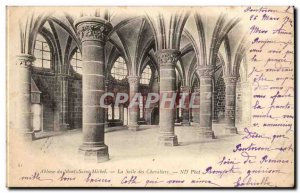 Mont Saint Michel Old Postcard The Knights Hall