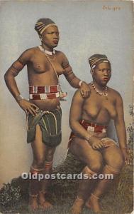 Zulu Girls African Nude Unused very small tear left edge