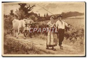 Old Postcard Debat Ponsan Back Des Champs