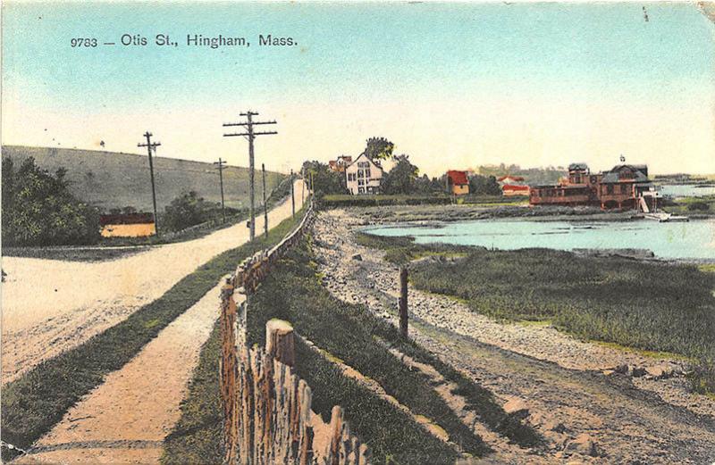 Hingham MA Otis Street in 1907 Postcard