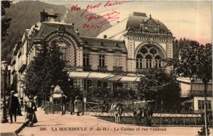 CPA La BOURBOULE Le Casino et rue Chateau (720928)