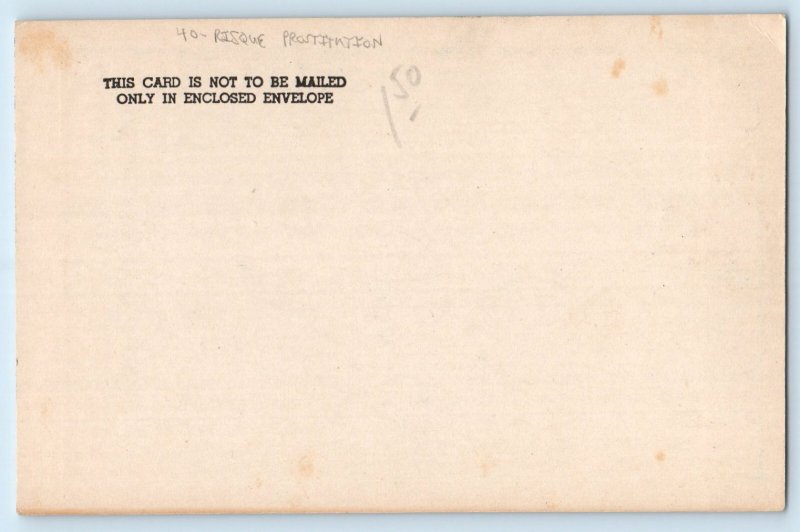 1936 Risque Prostitution Woman Ballerina Dancing Samuel Goldring Postcard