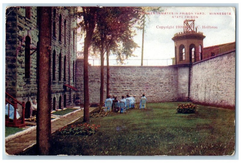 c1910's Women Inmates In Prison Yard State Prison Shakopee Minnesota MN Postcard