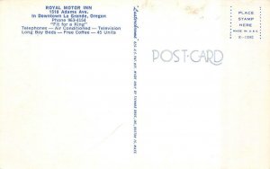 LA GRANDE, Oregon OR    ROYAL MOTOR INN MOTEL  Roadside  UNION COUNTY  Postcard