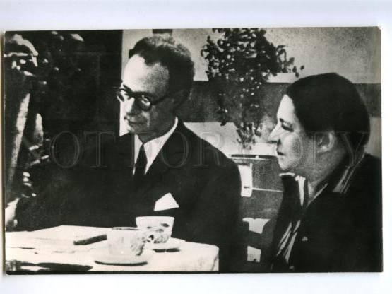 153005 Agniya BARTO Lev KASSIL Soviet Jewish WRITER old PHOTO