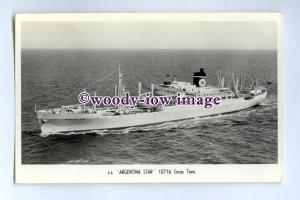 pf0077 - Blue Star Line Liner - Argentina Star , built 1947 - postcard