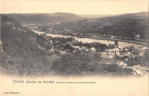 BR72507 vue de la meuse prise des jardins   dinant belgium