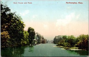 Massachusetts Northampton Boat House and Pond