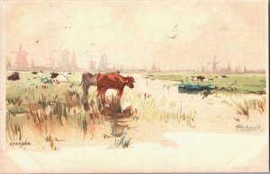 Artist Signed H.Cassiers Zaandam Vintage Postcard 09.09