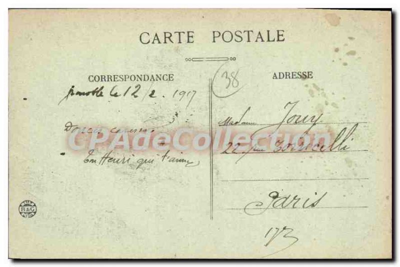 Old Postcard Grenoble and Le Massif Vue Generale De Taillefer