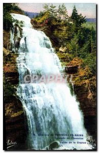 Old Postcard Thonon Les Bains Cascade Chevenoz Valle de Drance