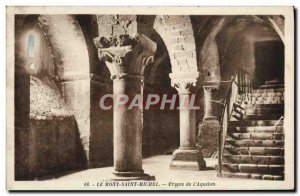 Old Postcard Mont Saint Michel Crypt L & # 39Aquilon