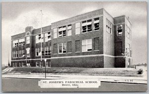 Dover Ohio 1940s Postcard St. Joseph's Parochial School