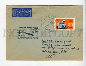 3162900 DDR AIR TRAFFIC Par Avion LABEL COVER FAIR in 1974 year