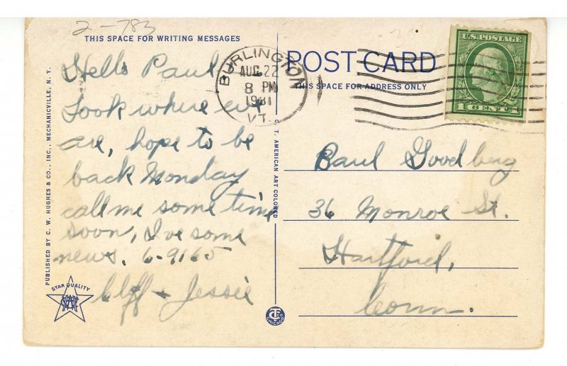 VT - Burlington. College Row