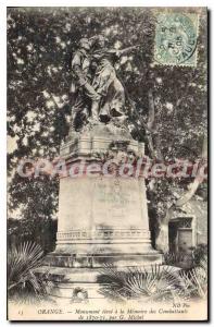 Postcard Monument Old Orange Pupil A La Memoire Fighters