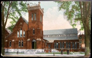 Vintage Postcard 1907-1915 City Library, Manchester, New Hampshire