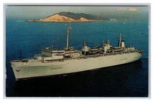 Navy Destroyer USS Cape Cod AD-40 UNP Chrome Postcard S9