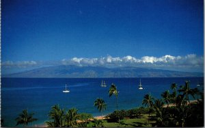 Kaanapali Beach Maui Famous Resort Area Hawaii Vintage 1960s Postcard