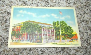 Boys Club Worcester MA Mass Massachusetts Postcard (J1)