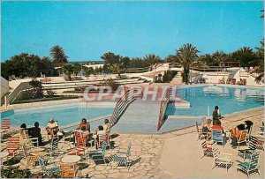 Postcard Modern Hammam Sousse Residence Club El Kantaoui Sunbathing around th...