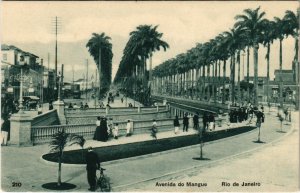 PC CPA BRAZIL, RIO DE JANEIRO, AVENIDA DO MANGUE, VINTAGE POSTCARD (b11335)