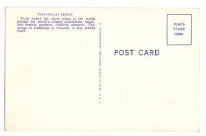 Rockefeller Center New York NY Art Deco Vintage Postcard