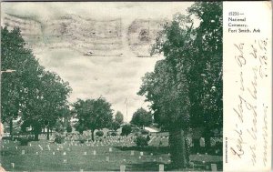 Postcard CEMETERY SCENE Fort Smith Arkansas AR AO5194