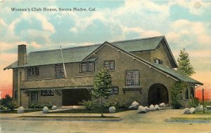 Postcard California Sierra Madre Woman's Club House Benham Panama 23-4499