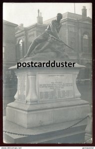 dc1522 - ENGLAND Bury St. Edmunds 1905 Boer War Soldiers Monument. Real Photo PC