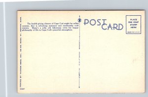 Fisherman  Cape Cod  Massachusetts   Postcard