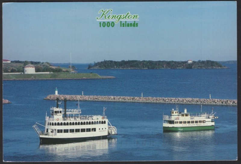ON KINGSTON Island Queen & Belle Tour Boats 1000 Islands Cruise pm1998 ~ Cont'l