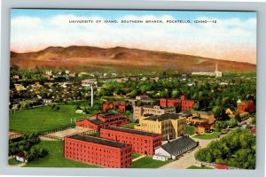 Pocatello, ID-Idaho, University Of Idaho, Southern Branch, Linen Postcard