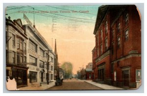 Vintage 1912 Postcard Massy Hall & Buggies Shuter Street Toronto Ontario Canada