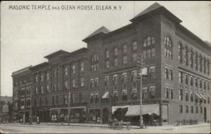 Olean NY Masonic Temple c1905 Postcard