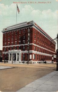 BROOKLYN NEW YORK~BEDFORD BRANCH Y.M.C.A. POSTCARD 1911