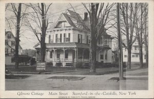 Postcard Gilmore Cottage Main Street Stamford in the Catskills New York NY